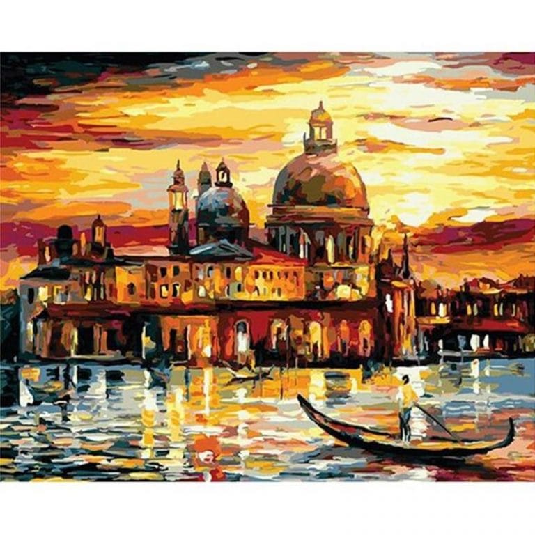 Venice City Canal Paint By Numbers Numeral Paint Kit
