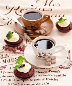 Coffee Cups Paint By Numbers