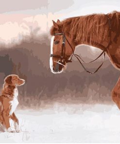 Horse And Dog Paint By Numbers