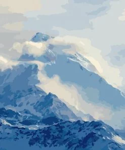 Snowy Mountain Paint By Numbers