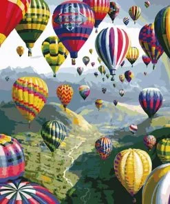Hot Air Balloons Paint By Numbers