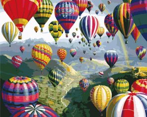Hot Air Balloons Paint By Numbers