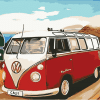 VW Camper Paint By Numbers