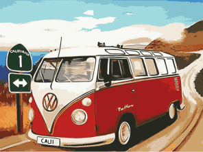 VW Camper Paint By Numbers