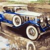 Antique Blue Car Paint By Numbers