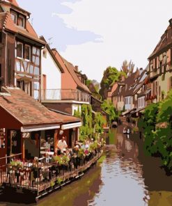 Colmar River Houses Paint By Numbers