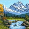 Everest Mountain Landscape Paint By Numbers
