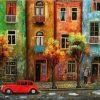 Colorful City Buildings Paint By Numbers