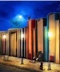 Books City Paint By Numbers