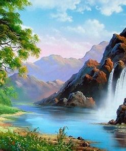 Nature Waterfall Paint By Numbers