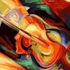 Abstract guitar paint by numbers