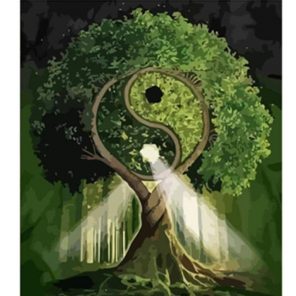 Yin Yang Tree Of Life Paint By Numbers