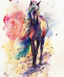Colorful Horse Paint By Numbers