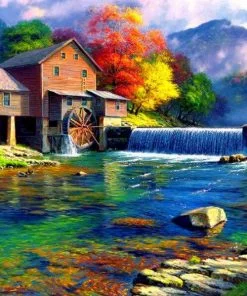 The Old Mill Paint By Numbers