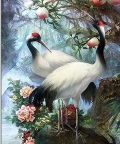 Red Crowned Cranes Paint By Numbers