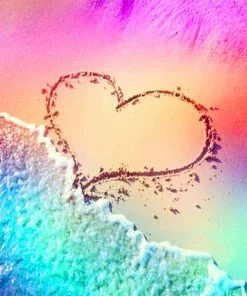 Beach Heart Paint By Numbers