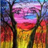 Woman Face Tree Paint By Numbers