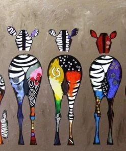 Zebra Family Paint By Numbers