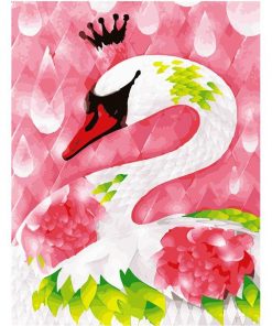 Crowned Swan Paint By Numbers