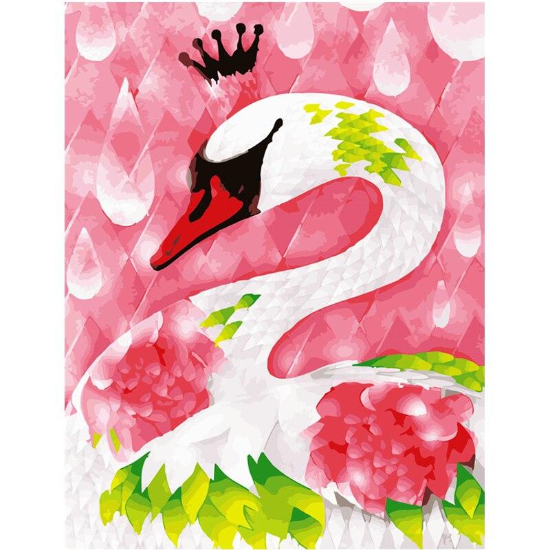 Crowned Swan Paint By Numbers