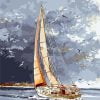 Vintage Sailboat Paint By Numbers