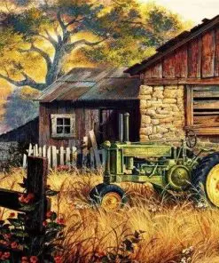 Farm Tractor Paint By Numbers
