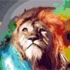 Rainbow Lion Paint By Numbers