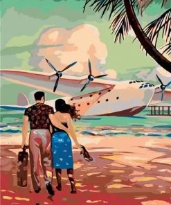 Travel By Seaplane Paint By Numbers