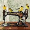 Sewing Machine Birds Paint By Numbers