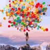 Girl With Balloons Paint By Numbers