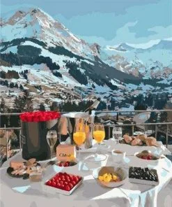 Breakfast In The Alps Paint By Numbers