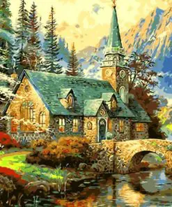 Mountains House Paint By Numbers