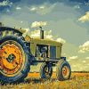 Tractor In Field Paint By Numbers