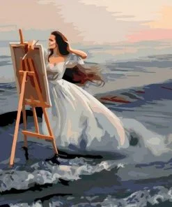 Artist By The Sea Paint By Numbers