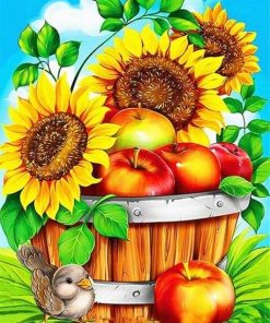 Sunflowers And Apples Paint By Numbers