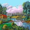 Riverside House Paint By Numbers