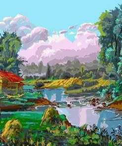 Riverside House Paint By Numbers