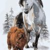 Chow Chow And Horse Paint By Numbers