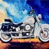 Harley Motorcycle paint by numbers