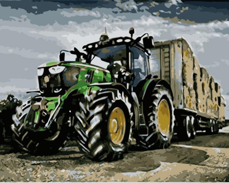 Harvest Tractor Paint By Numbers Numeral Paint Kit