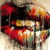 Splatter Lips Paint By Numbers