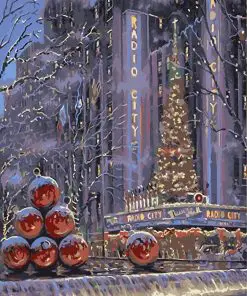 New York Christmas Night Paint By Numbers