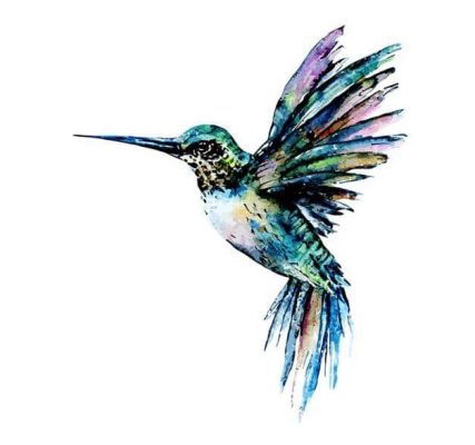Galaxy Hummingbird Paint By Numbers - Numeral Paint Kit