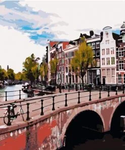 Stone Bridge Amsterdam Paint By Numbers