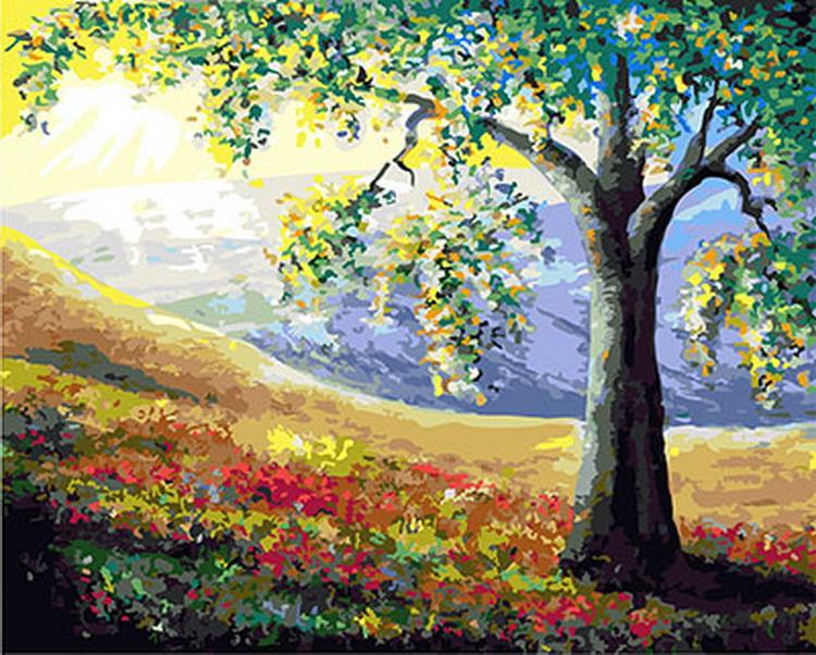 Spring Evening Painting Kit - Paint by Numbers Home