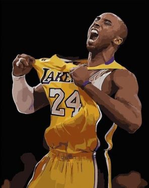 Kobe Bryant paint by numbers