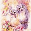 Purple Owls Paint By Numbers