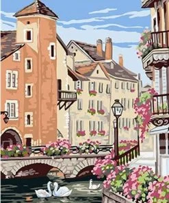 Amsterdam Canal Paint By Numbers