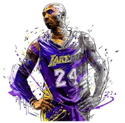 Legendary Kobe Bryant Paint By Numbers - Numeral Paint Kit