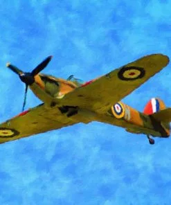 Hawker Hurricane Aircraft Paint By Numbers
